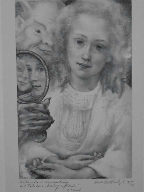 Aart van Dobbenburgh - litho - Natascha in verzoeking verkocht voor € 45!