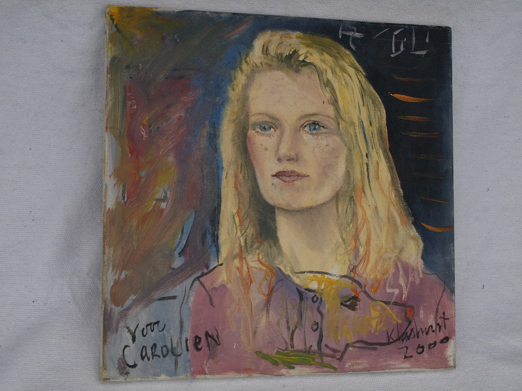 Peter Klashorst : Acrylverf op doek , Portret – Voor Carolien - 2000 kopen? Bied vanaf 50!