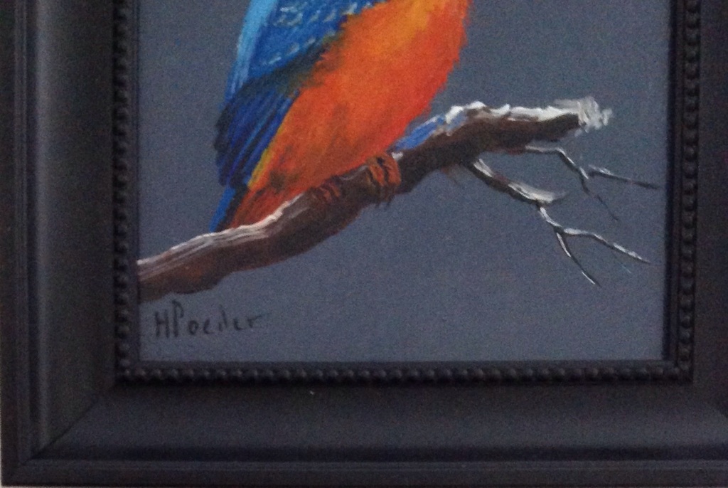 Ijsvogel, olieverf op paneel, Henk Poeder kopen? Bied vanaf 54!