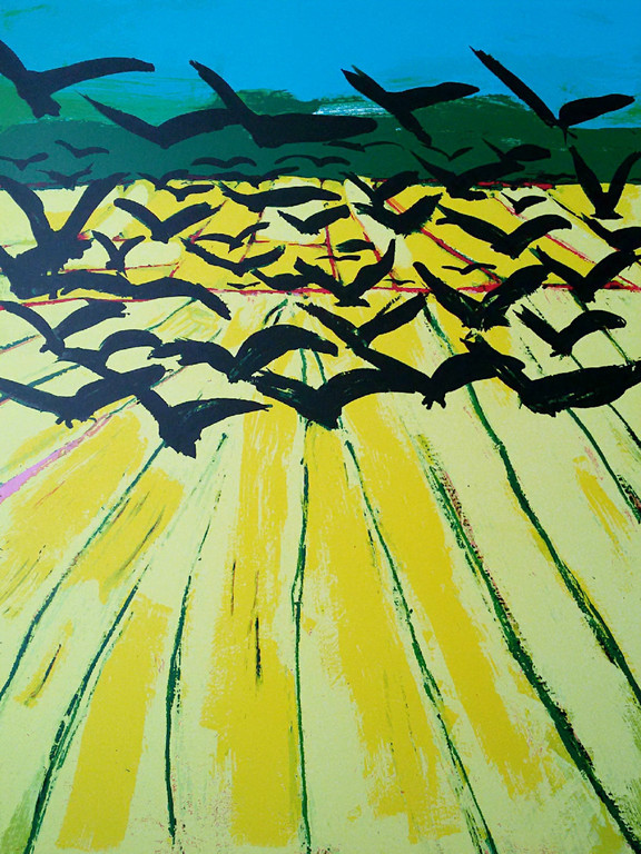 Jan Cremer - Vlaams landschap, zeefdruk kopen? Bied vanaf 75!