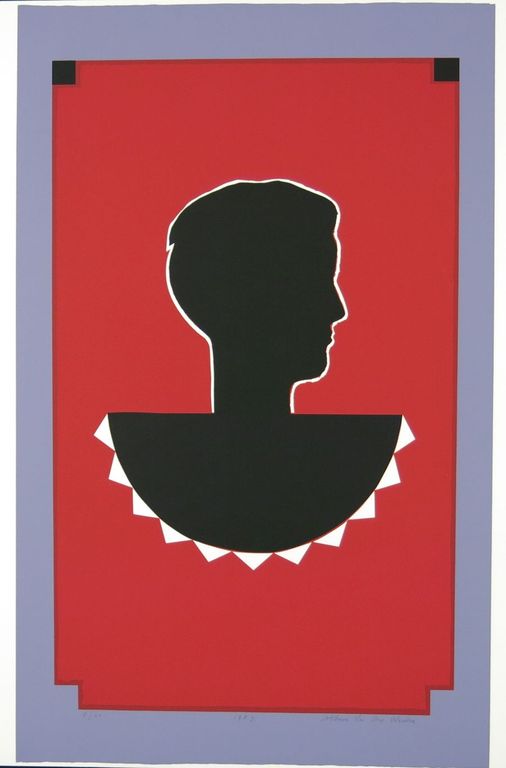 Albert van der Weide: Zeefdruk, Gezicht II kopen? Bied vanaf 1!