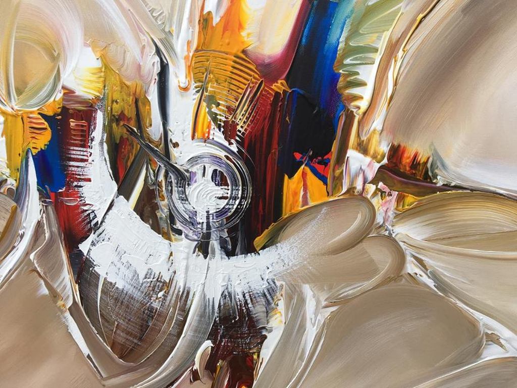 Gena - Abstract. Acrylverf op doek - 2017 - Gesigneerd. kopen? Bied vanaf 150!