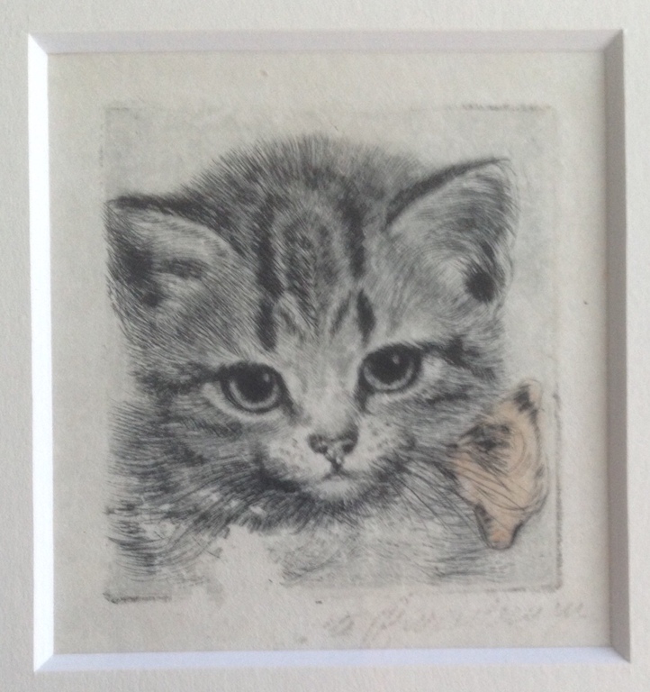 Meta Plückebaum ets met een voorstelling van een kitten. kopen? Bied vanaf 50!