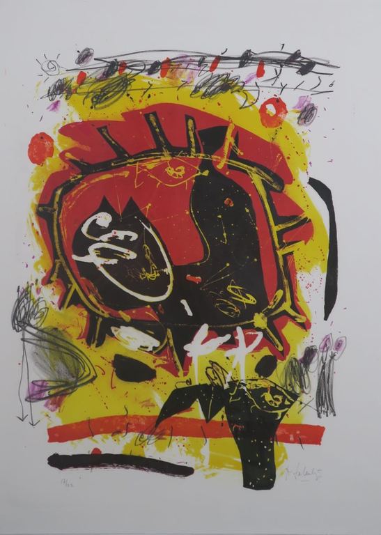 Kees Salentijn: Zeefdruk, Sol Primero - Ingelijst kopen? Bied vanaf 60!