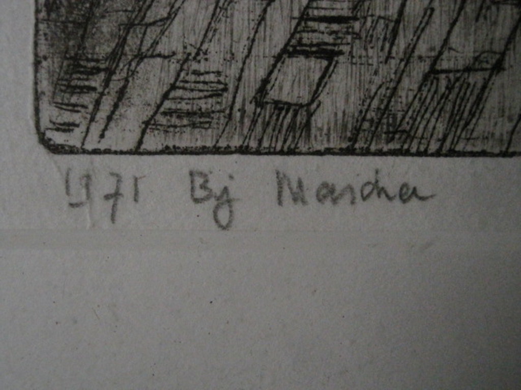 Dineke v. Tongeren - ets 1971 - Balletles Mascha ter Weeme 1971 - handgesigneerd kopen? Bied vanaf 1!