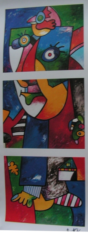 Otmar Alt - litho - drieluik zonder titel. kopen? Bied vanaf 1!