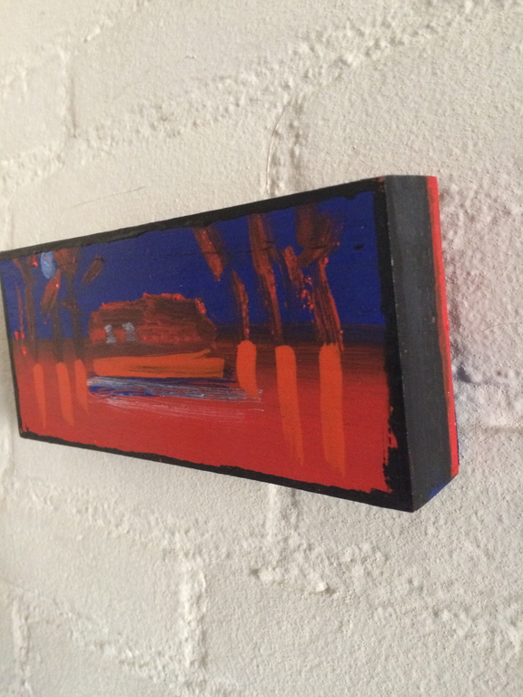 Leon Adriaans - Boerderij (olieverf op sigarenkistje) uit 1991 kopen? Bied vanaf 390!