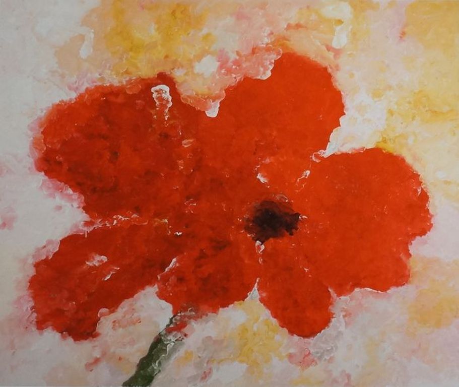 ARMANDO Gr Giclee (50x65 cm) DIE BLUME Handgesign. OPLAGE SLECHTS 25 EX verkocht voor € 169!
