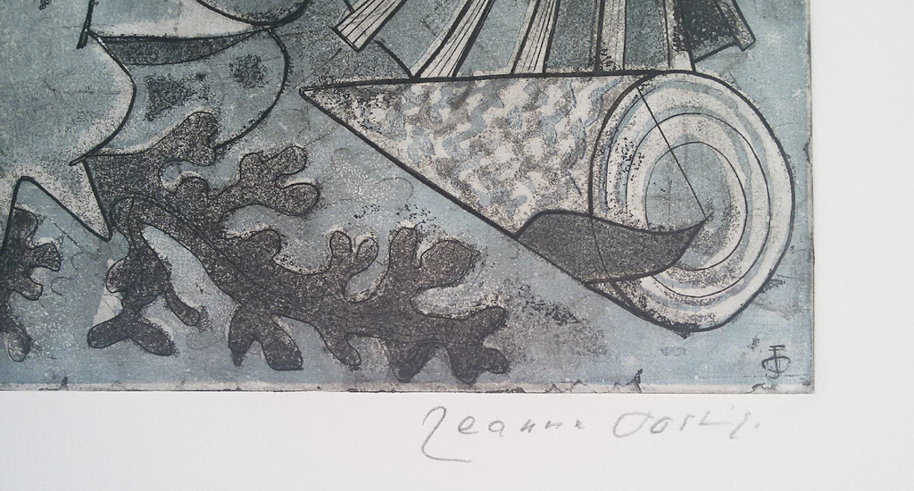 Jeanne Bieruma Oosting - De zee, aquatint ets kopen? Bied vanaf 110!
