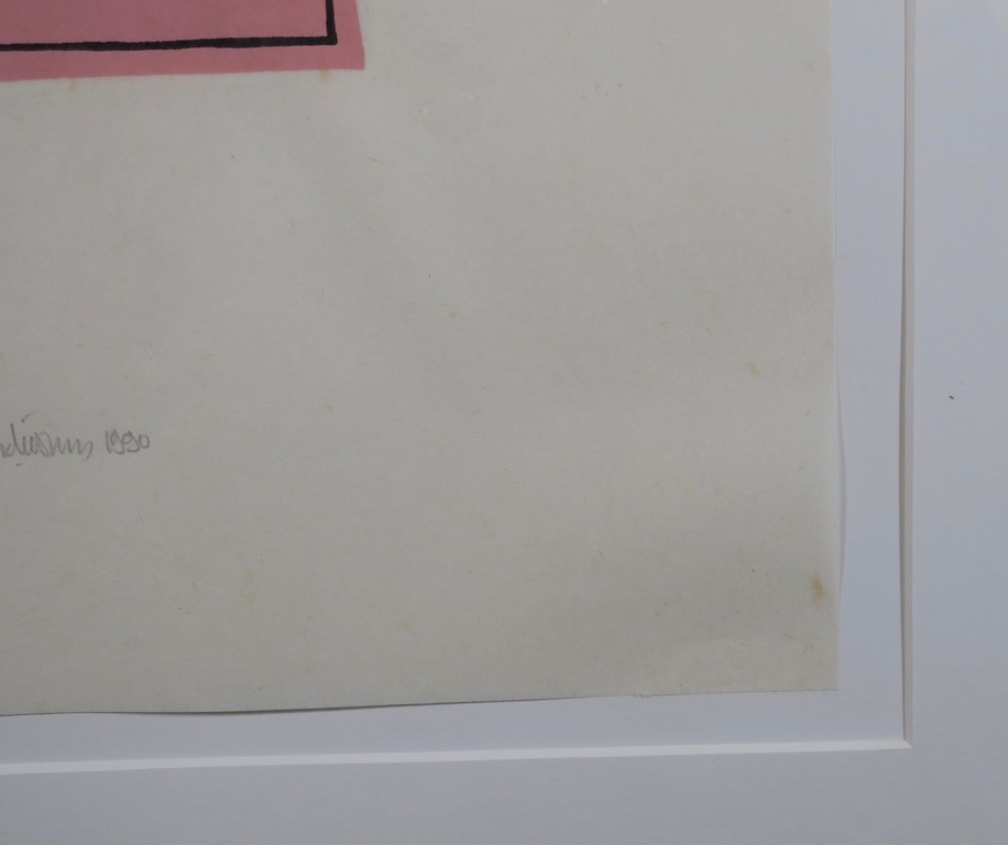 Cees Andriessen: Lino op Rijstpapier, Z.T. - Ingelijst kopen? Bied vanaf 20!