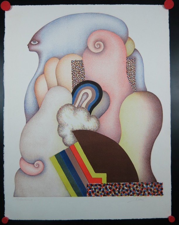 Jorg Reme: Litho, Abstracte compositie  kopen? Bied vanaf 20!