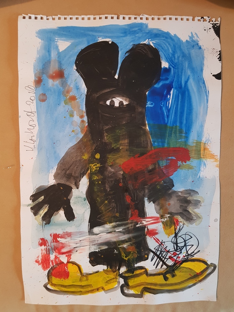 Peter Klashorst - origineel werk - serie Mickey Mouse kopen? Bied vanaf 80!