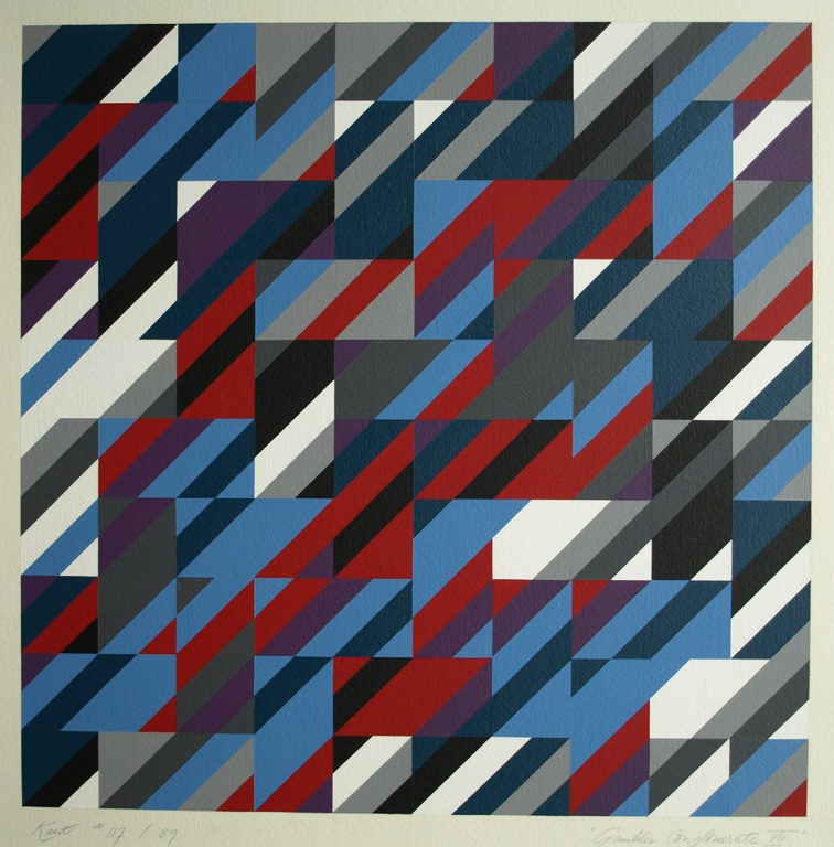 Nigel Kent : Acrylverf op papier – Gambling Conglomerate VII - Ingelijst - 1989 verkocht voor € 100!