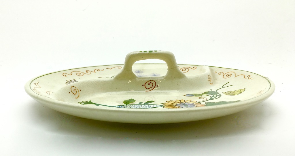 Plateelbakkerij Zuid-Holland - Schaal floraal decor  "Juliette" - 1918 kopen? Bied vanaf 1!