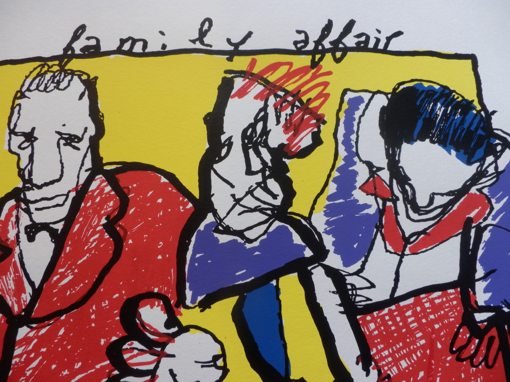HERMAN BROOD  HANDGESIGNEERDE En Gelimiteerde ZEEFDRUK  FAMILY AFFAIR kopen? Bied vanaf 175!