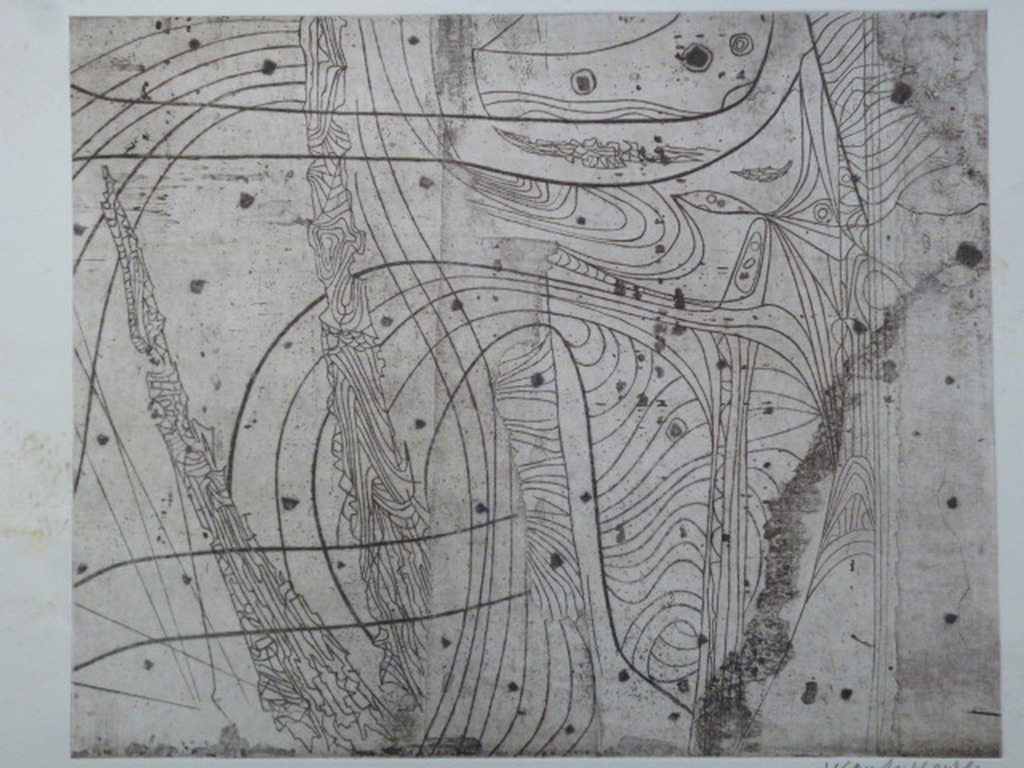 Wout van Heusden - ets - Abstract kopen? Bied vanaf 30!