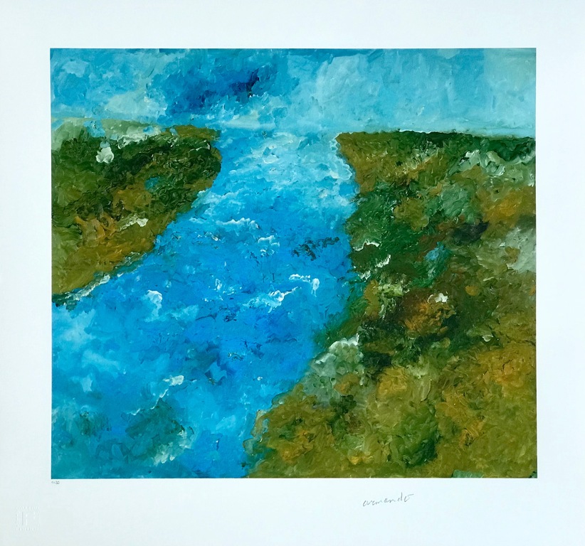 Armando - 'Der Fluß' - Handgesigneerde en genummerde giclee - NIEUWSTAAT  kopen? Bied vanaf 175!