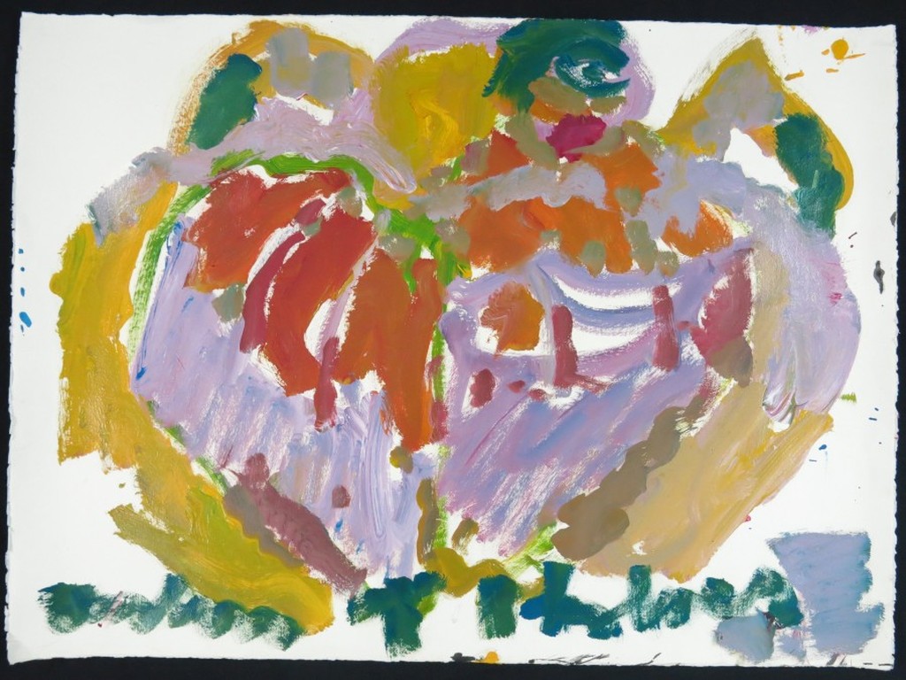 Anton Heyboer: Gouache en Olieverf op papier, Can Can danseres (groot) kopen? Bied vanaf 200!