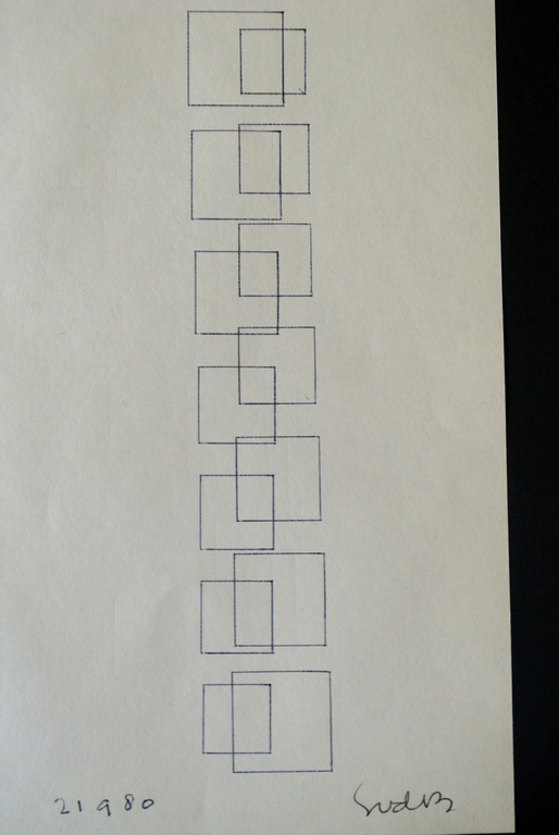 Siep van den Berg. -Variaties op een thema VI- Pentekening. 1980.Handgesigneerd. kopen? Bied vanaf 69!