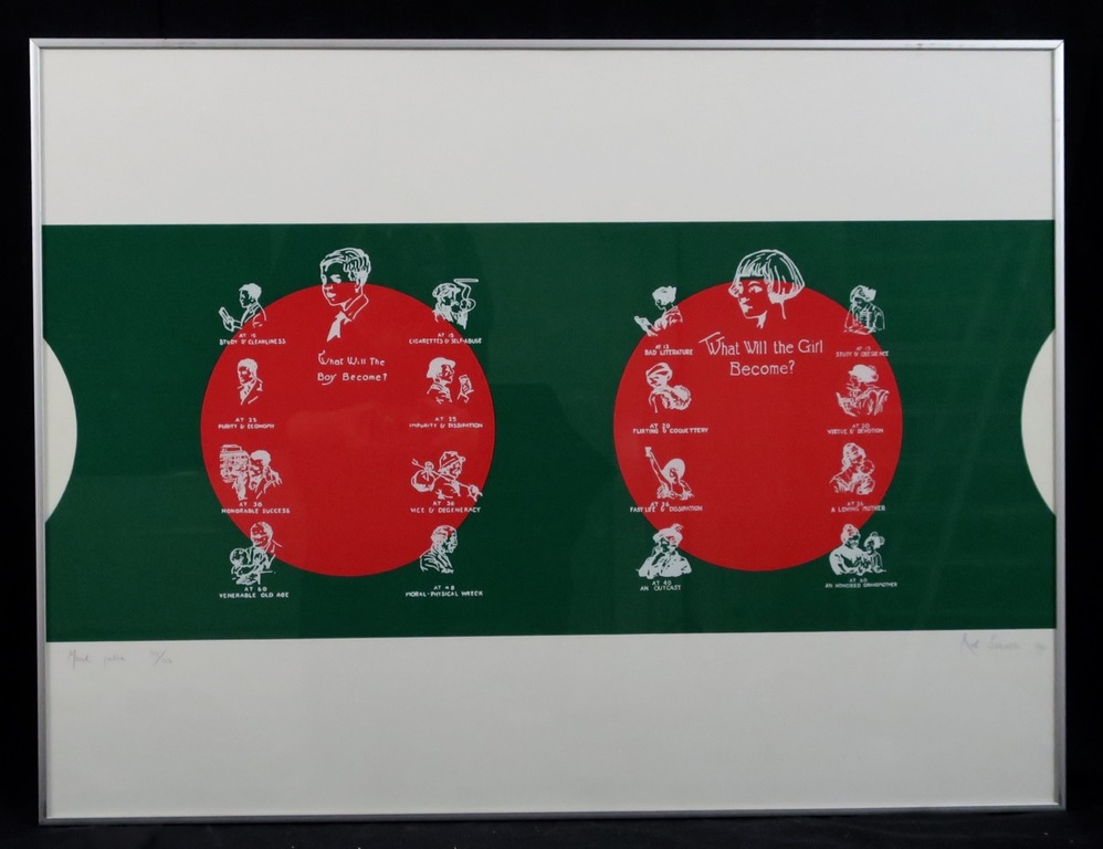 Rob Scholte: Zeefdruk, Moral Justice - Ingelijst verkocht voor € 80!