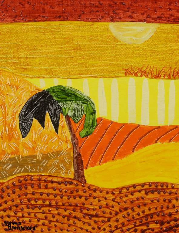 Ronald Boonacker: Acryl op doek, Tahiti II - Ingelijst kopen? Bied vanaf 50!