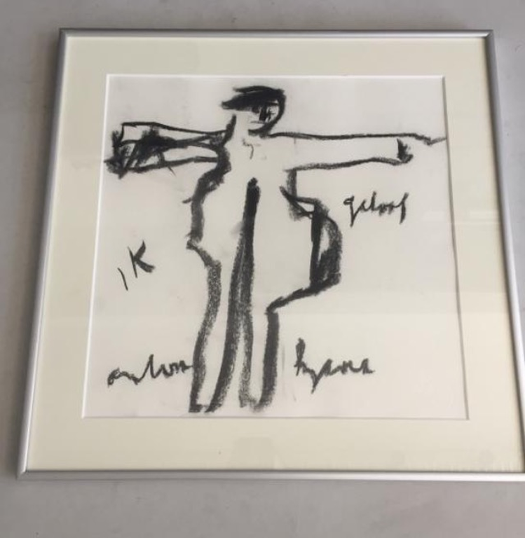 Tekening ik geloof verkocht voor € 150!