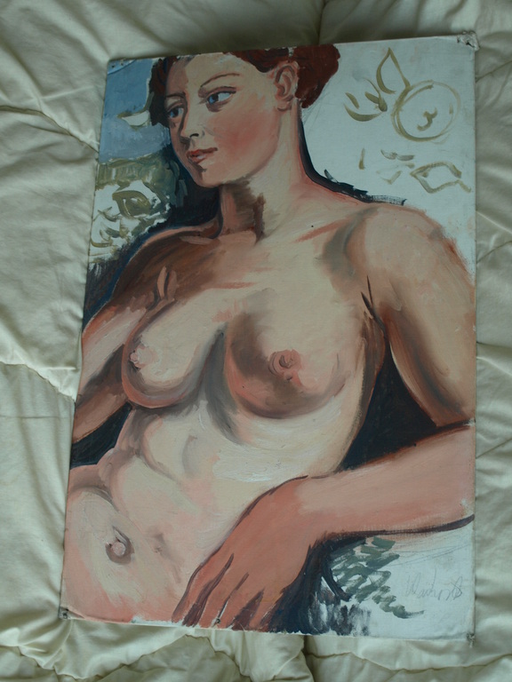 Peter Klashorst : acrylverf op board – Vrouw – gesigneerd – ca 1999  kopen? Bied vanaf 150!