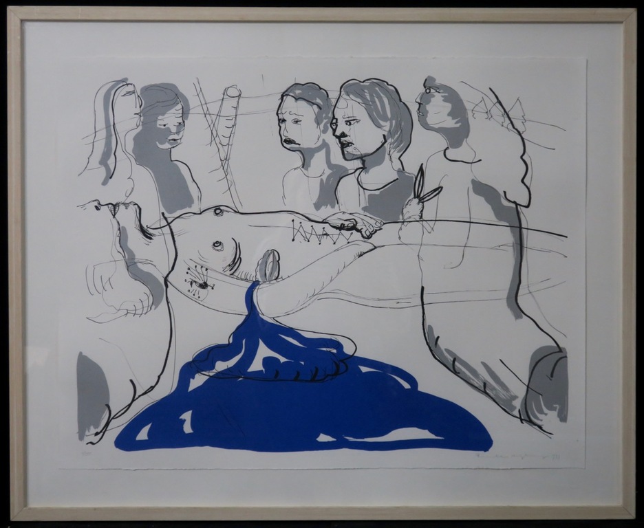 Rinke Nijburg: Litho, Ontmoeting - Ingelijst kopen? Bied vanaf 20!