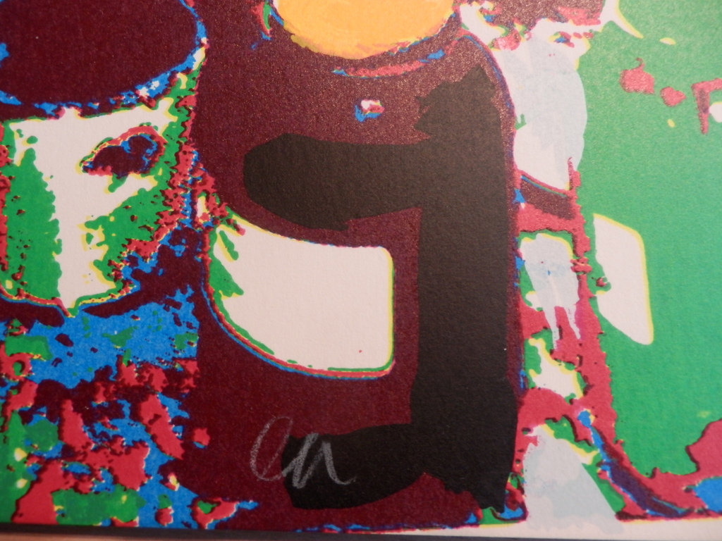 KAREL APPEL   Handgesigneerde Kleurenzeefdruk  HET GELE HOOFD uit 1977 kopen? Bied vanaf 295!