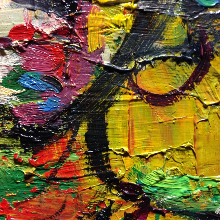 Hoop van Amer Bader; olie op canvas;  kopen? Bied vanaf 45!