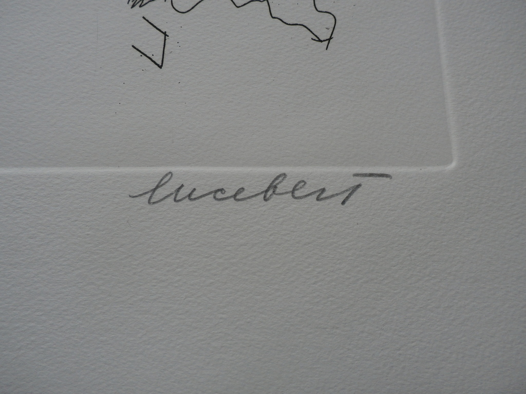 Lucebert - ets: Derde gezicht - 1975 kopen? Bied vanaf 225!