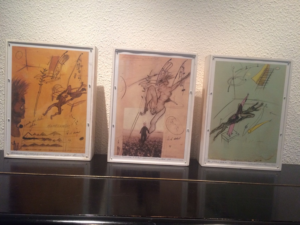 Johan Claassen: inkjetprint (unicum) pen en potlood verkocht voor € 300!