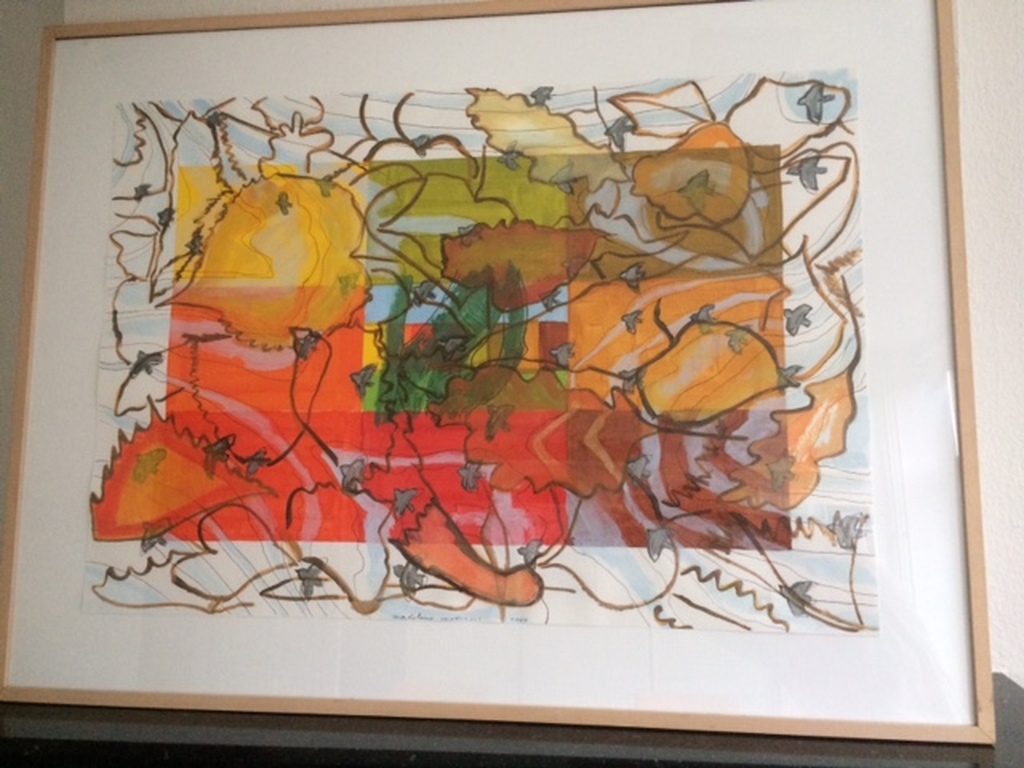 Madeleine Metsaars, Acryl op papier, Monumenten - Wolfsbergen 2  kopen? Bied vanaf 300!