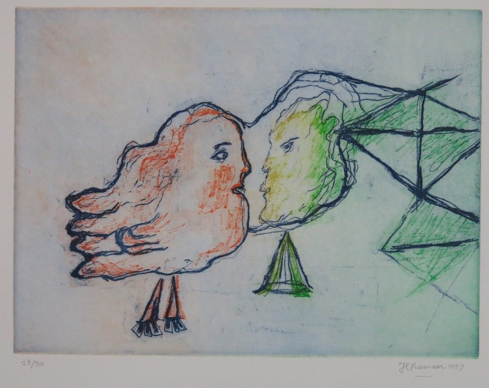 Hanny Ramaer: Ets, Twee gezichten kopen? Bied vanaf 1!