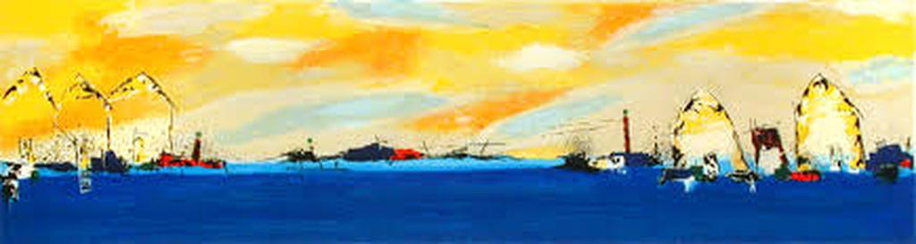 Henk Kuijpers, zeefdruk op papier, titel:  kopen? Bied vanaf 35!