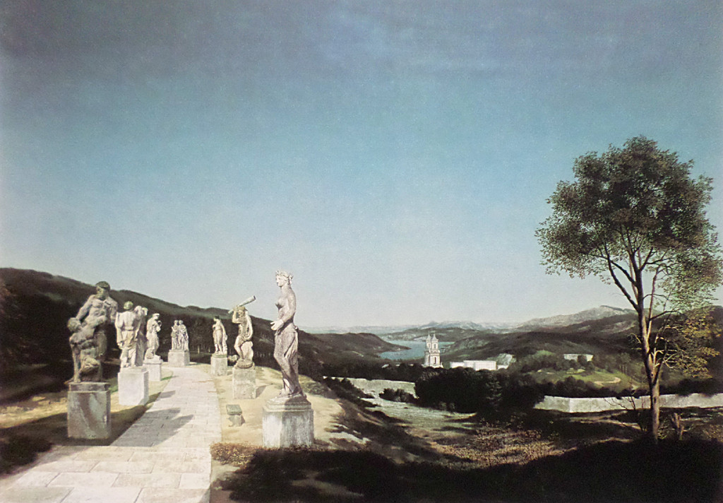 Carel Willink - Beeldentuin in Spaans landschap, digitale kleurenprint verkocht voor € 85!