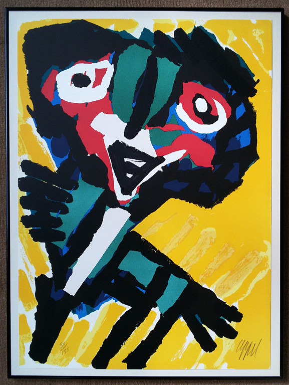 Karel Appel - Figuurtje, zeefdruk (ingelijst) kopen? Bied vanaf 450!