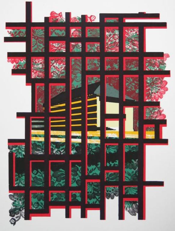 Marcel Doorduin: Zeefdruk, Abstracte compositie kopen? Bied vanaf 1!
