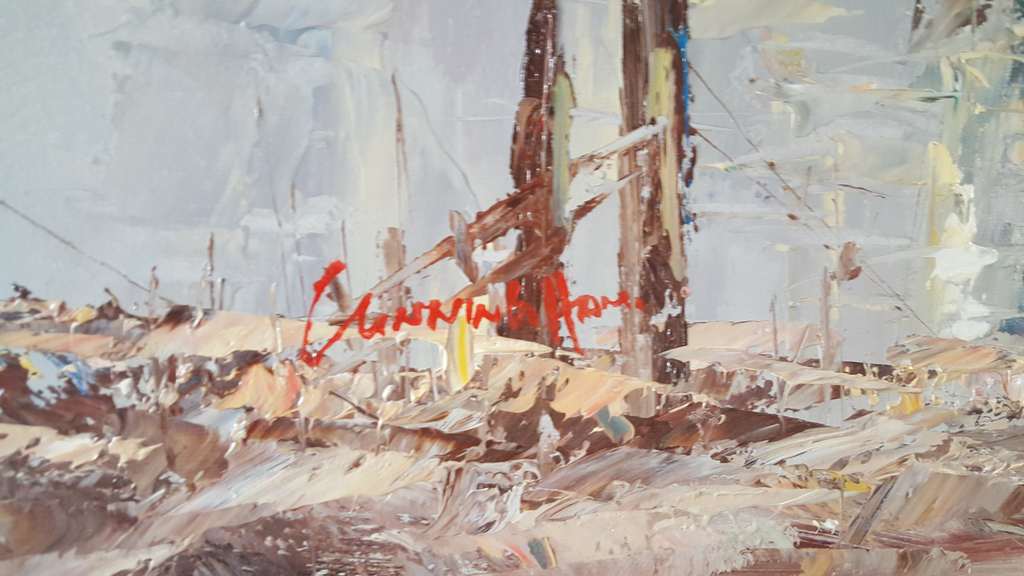 Cunningham (20e eeuw), Schip, olieverf op doek, gesigneerd kopen? Bied vanaf 1!