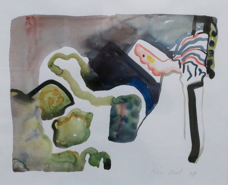 Rein Dool: Aquarel, Ontpopping - Ingelijst kopen? Bied vanaf 90!