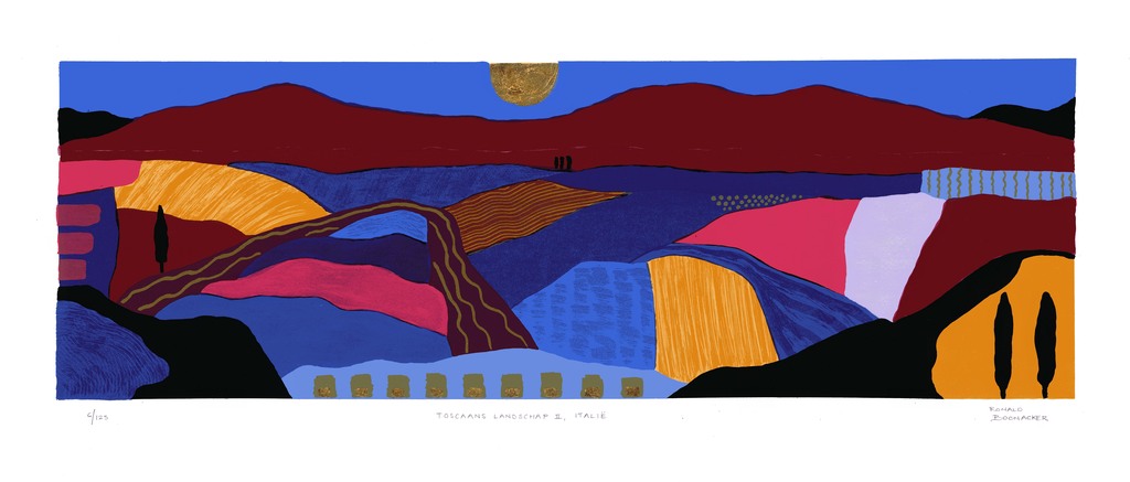 Ronald Boonacker, Toscana II,  zeefdruk kopen? Bied vanaf 85!