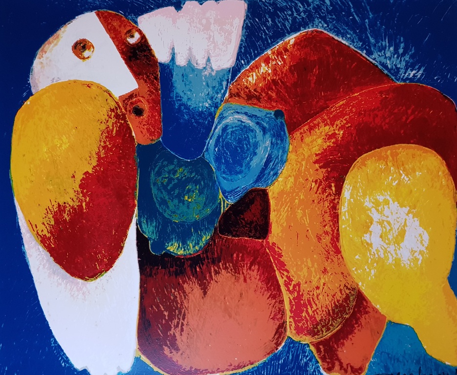 Theo Mackaay - litho 13/150, gesigneerd en gedateerd '94 verkocht voor € 39!