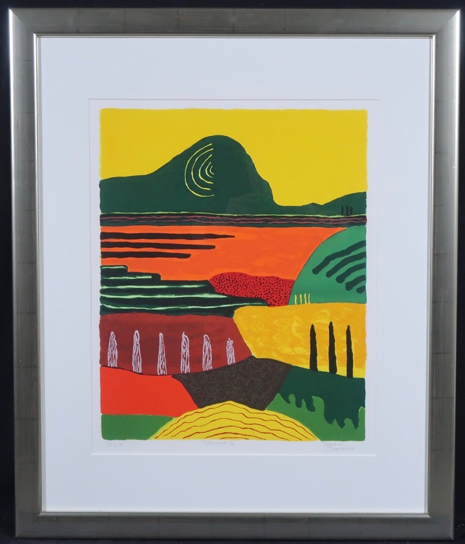 Ronald Boonacker: Zeefdruk, Toscana II - Ingelijst verkocht voor € 40!