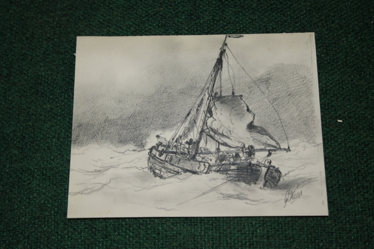 VISSERSBOOT IN ZWAAR WEER van GL KIERS kopen? Bied vanaf 35!