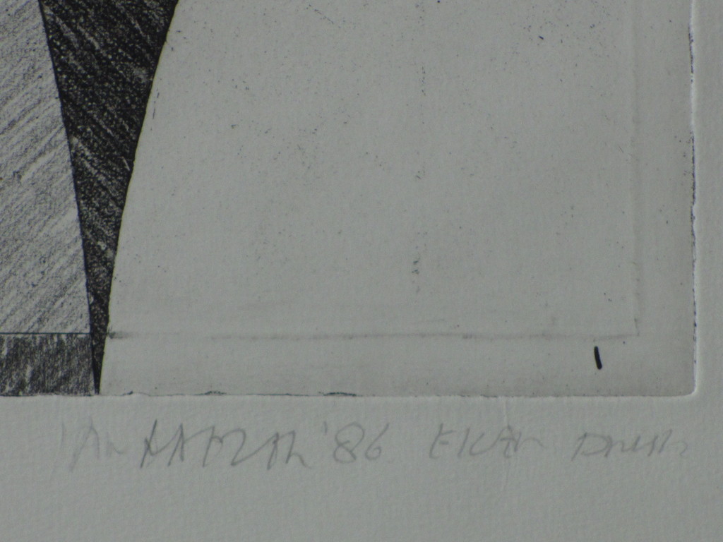 Jan Naezer, Abstracte compositie, Ets 1986 kopen? Bied vanaf 25!