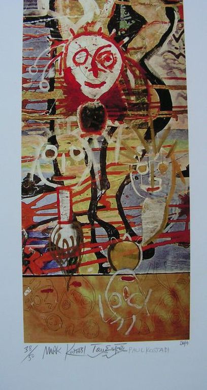 M. Kostabi & P. Kostabi m.m.v Tony Esposito - Sun prayer verkocht voor € 70!