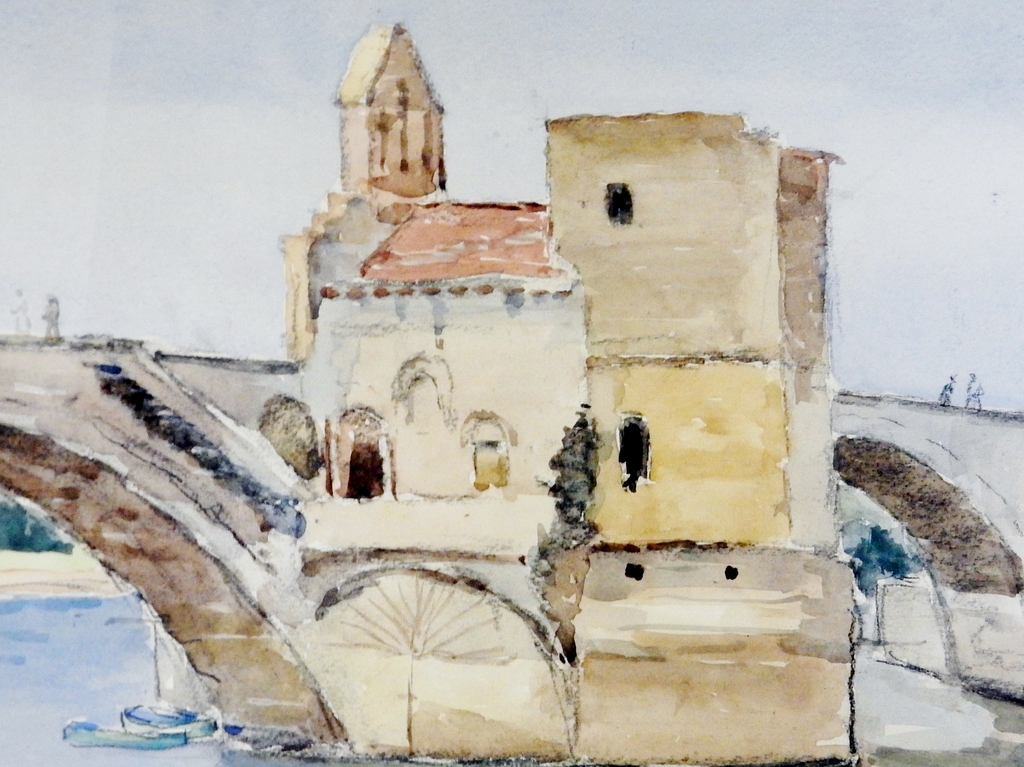 Bart Peizel (1887-1974) - Aquarel Frankrijk kopen? Bied vanaf 125!