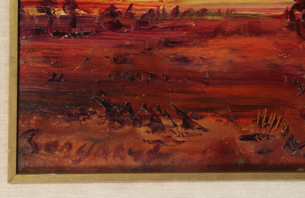 Bram Bogart: Olieverf op board, Z.T. - Ingelijst kopen? Bied vanaf 1000!