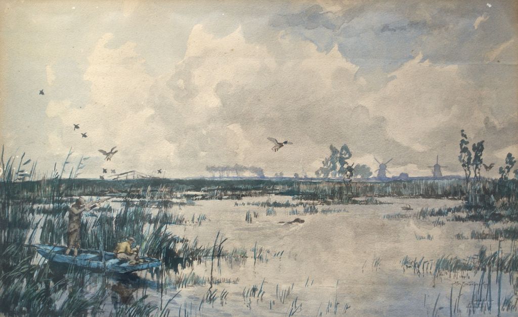 Nederlandse Jager J H van Mastenbroek  (litho uit 1919.) kopen? Bied vanaf 1!