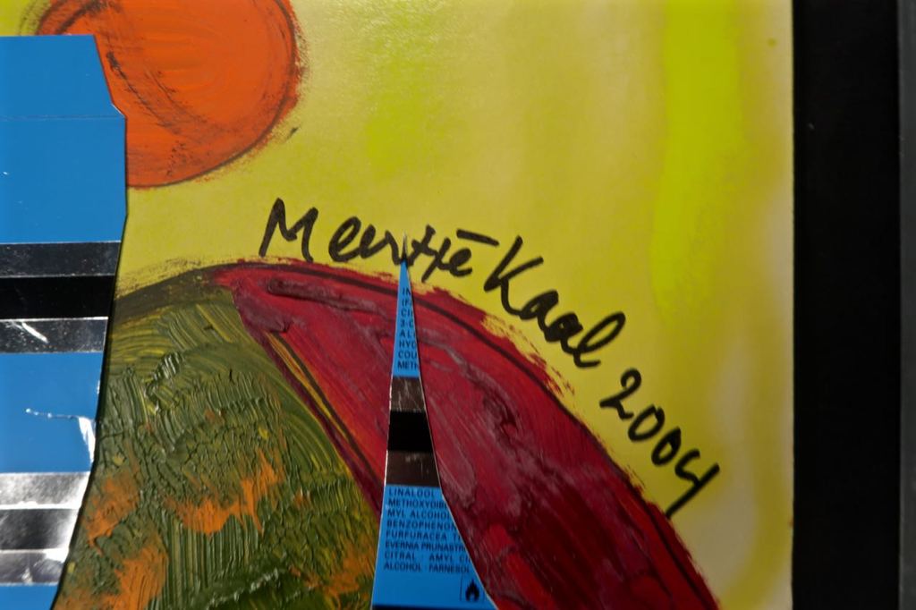 Lot met 3x olieverf op karton en ijzer van Meertje Kaal kopen? Bied vanaf 1!